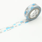 MT Deco Washi Tape Overlapped Dot Blue