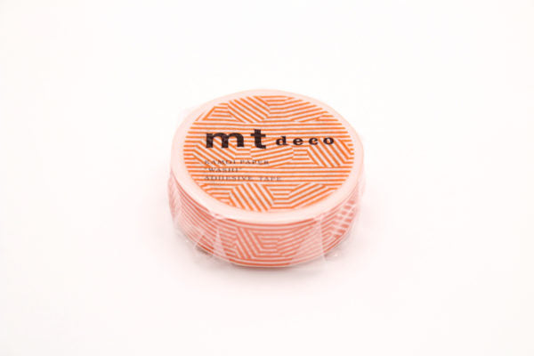 MT Deco Washi Tape-Border n Circle Orange