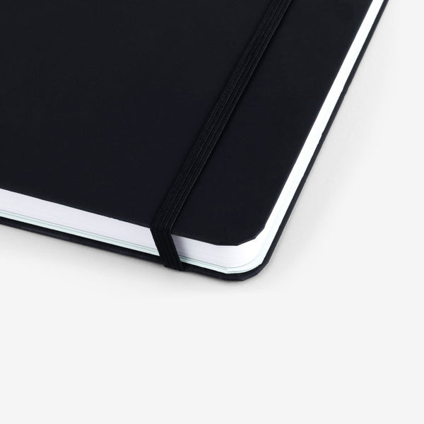 Threaded Noteboook MOSSERY Threadbound Notebook Plain Black – WRITER Stationery Store