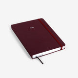 MOSSERY Refillable Wirebound Hardcover Sketchbook - Plain Burgundy