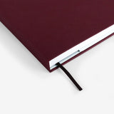 MOSSERY Refillable Wire-O Undated Planner Weekly Horizontal - Plain Burgundy