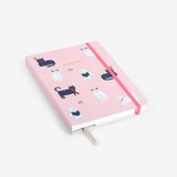 MOSSERY Refillable Wire-O Undated Planner Weekly Vertical - Cats Pink