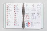 MOSSERY Medium Notebook Softcover Royal Grids