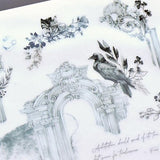 MU Craft Print-On Sticker Secret Garden Mono 131