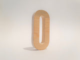 Natural Wood Handcrafted Letter-O