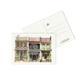 LORONGANDLANE Postcard Single Penang Shop House TIGA A2