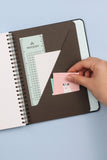 MOSSERY Medium Wire-O Notebook-Hardcover Flamingo Blue