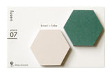 CLASSIKY Geometry Sticky Notes Off White + Moss