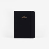 MOSSERY Refillable Wire-O Undated Planner Weekly Horizontal - Plain Black