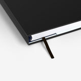 MOSSERY Refillable Wirebound Hardcover Sketchbook - Plain Black