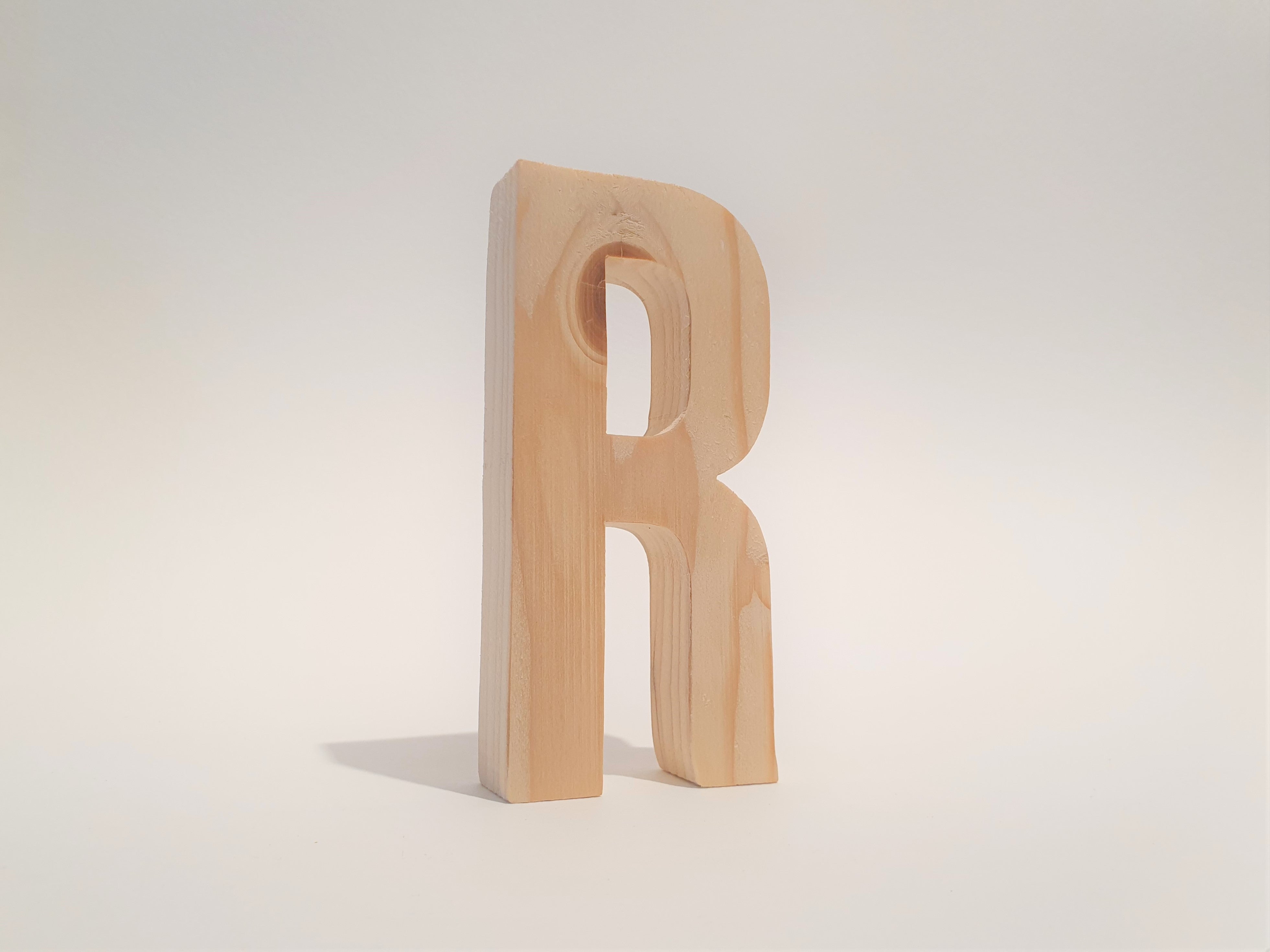 Letter R Wood Design Natural Wood Handcrafted Letter-R – WRITER Stationery Store