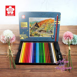 SAKURA Oil Colored Pencils 24Colors Set