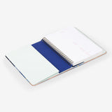 MOSSERY Refillable Wirebound Notebook Corgi Navy Dotted