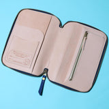 THE SUPERIOR LABOR Leather Zip Organizer Limited Edition 2021 Summer Green