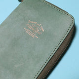 THE SUPERIOR LABOR Leather Zip Pen Case Limited Edition 2021 Summer Green