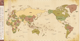 INDIMAP Deco Travel World Map (Renewal) Vintage