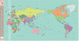 INDIMAP Deco Travel World Map (Renewal) Colorful