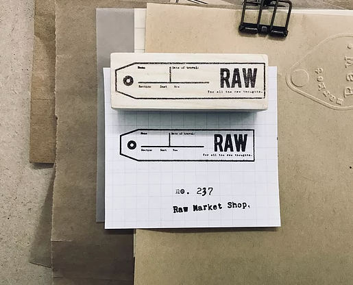 RAW MARKET SHOP Rubber Stamp No.237