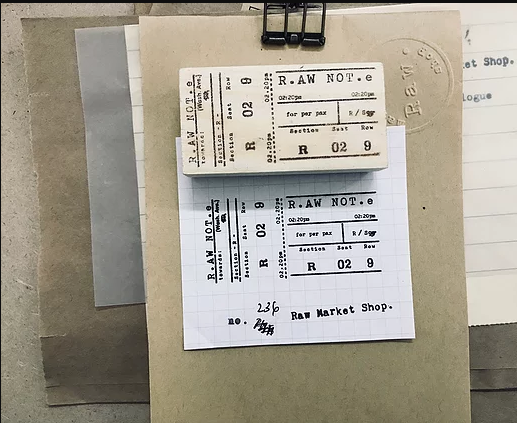 RAW MARKET SHOP Rubber Stamp No.236
