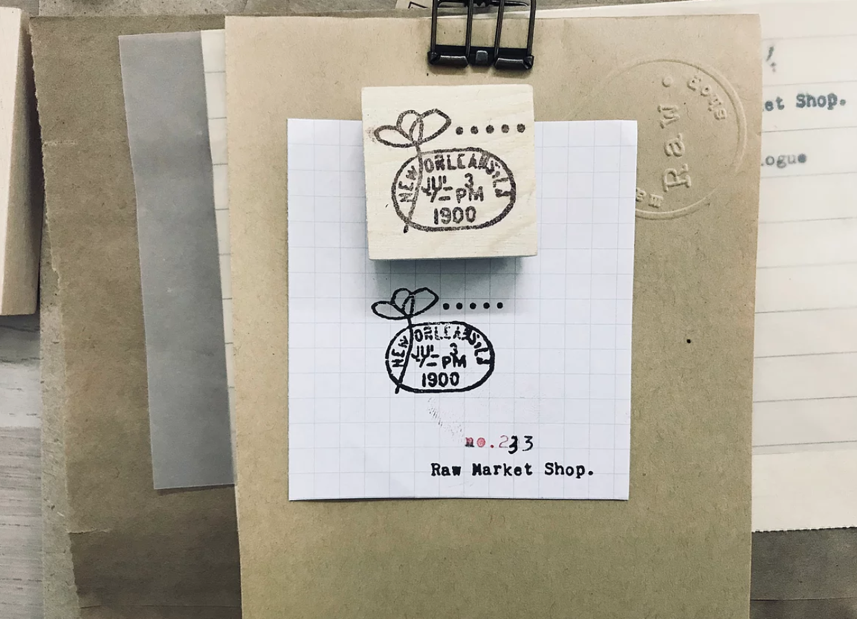 RAW MARKET SHOP Rubber Stamp No.233