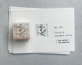 RAW MARKET SHOP Floral & Analogue Series Rubber Stamp No.195
