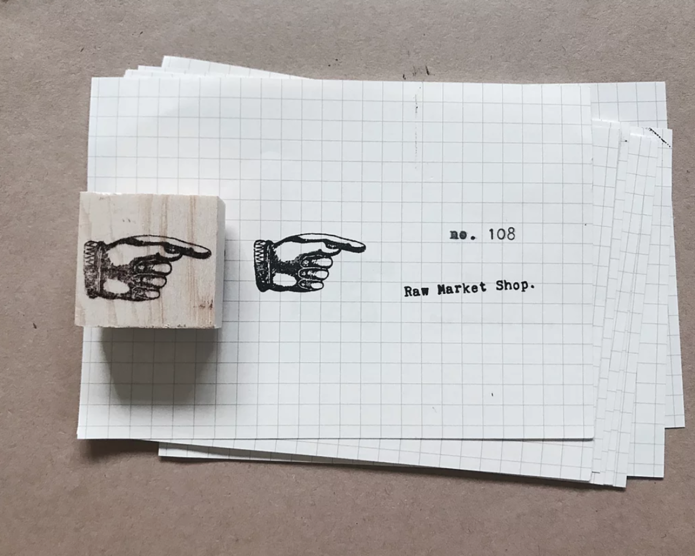 RAW MARKET SHOP Analogue Series Rubber Stamp No.108