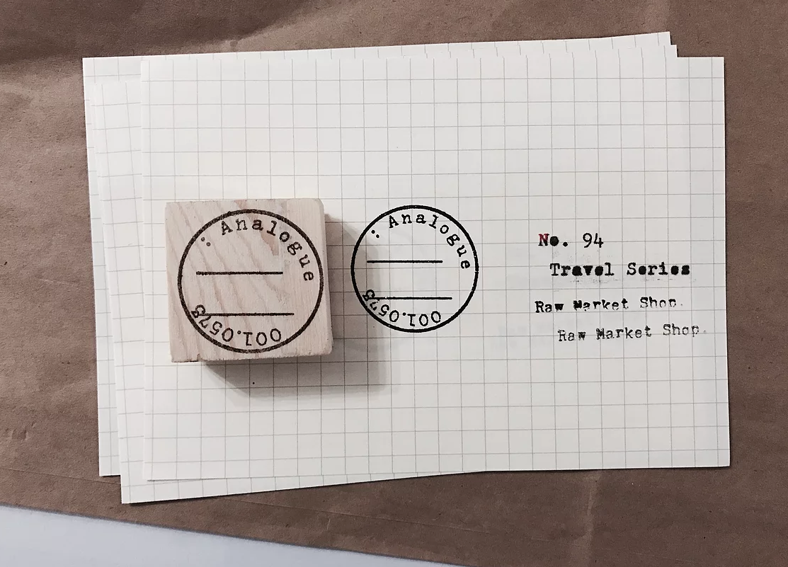 RAW MARKET SHOP Travel Series Rubber Stamp No.94