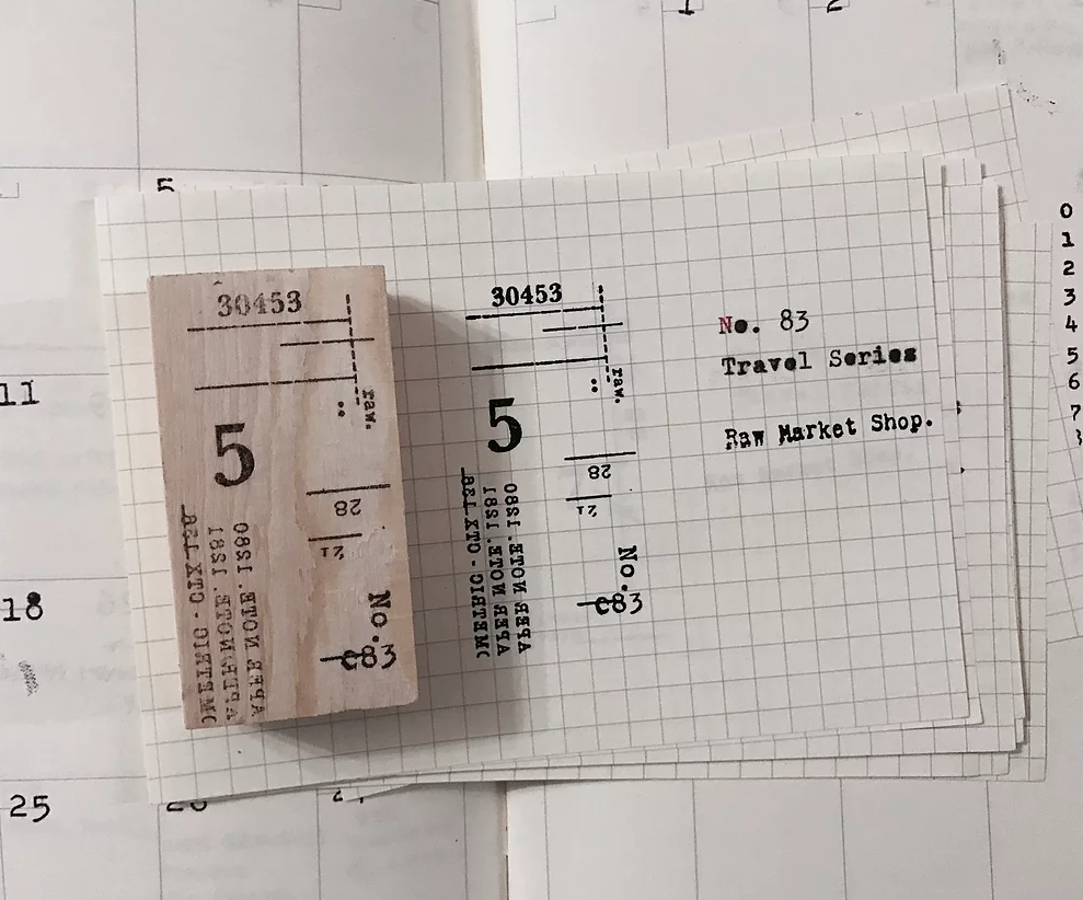 Raw Market Shop Rubber Stamp No.83