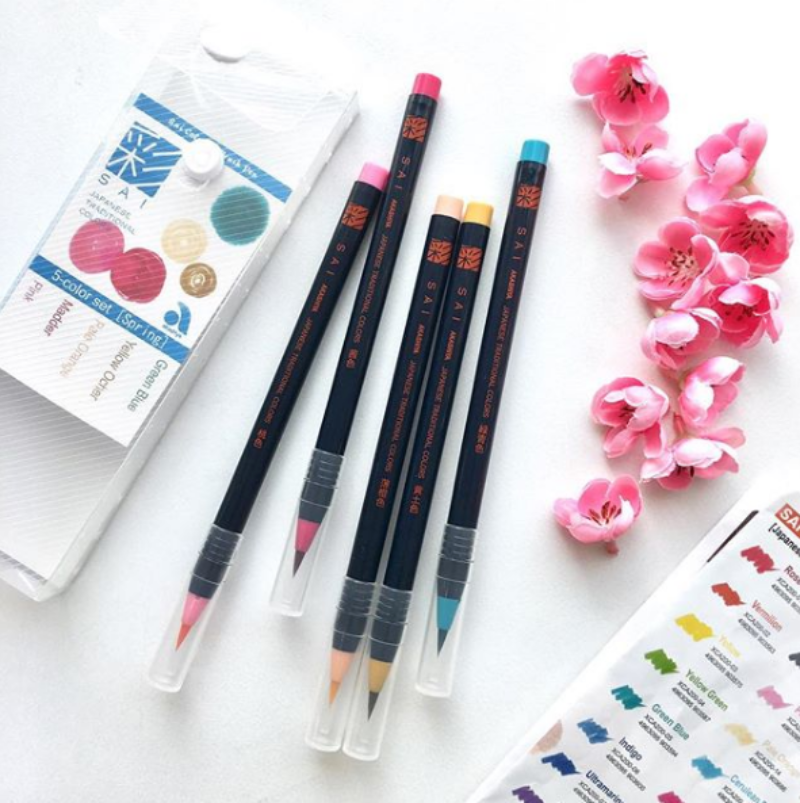 SAI Coloring Brush Pen 4 Season Series Set