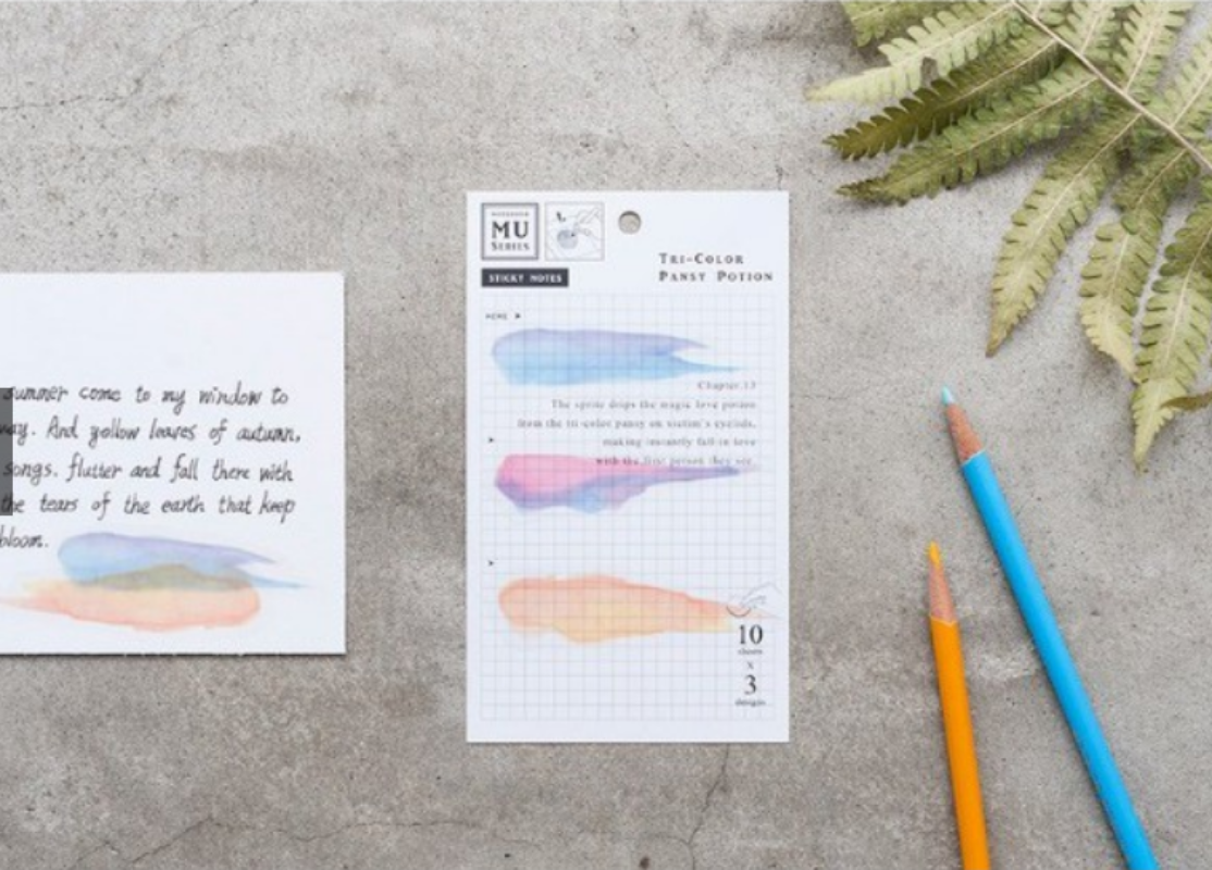 Mu Notes MU Sticky Notes Transparent – WRITER Stationery Store