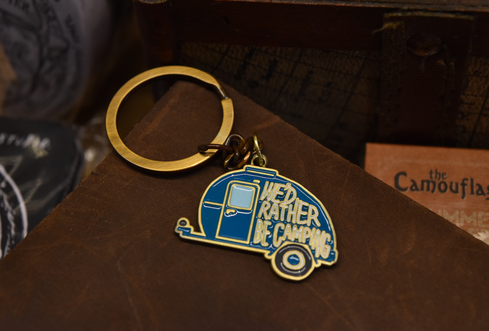 LCN Outdoor Life Embossed Soft Enamel Metal Keyring