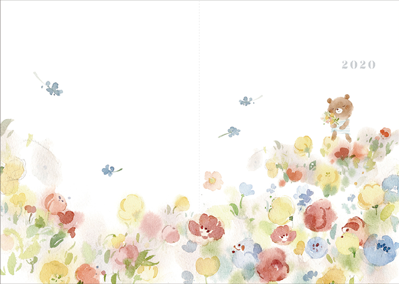 LIANG FENGxDIMANCHE 2020 Cool Watercolor Schedule Book