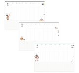 LIANG FENGxDIMANCHE 2020 Cool Watercolor Schedule Book