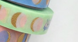 PapergeekCo Washi Tape When in Space Gold Foil