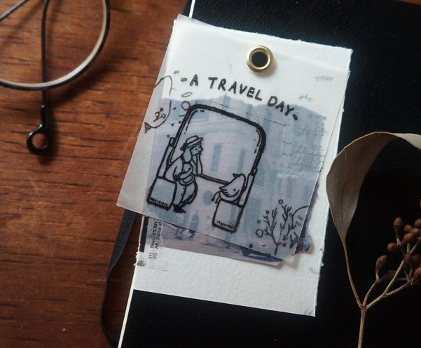 YAMADORO Rubber Stamp Set A Travel Day