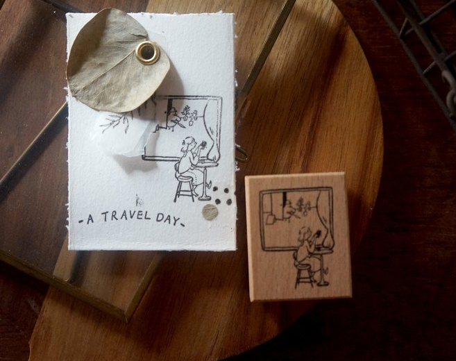 YAMADORO Rubber Stamp Set A Travel Day