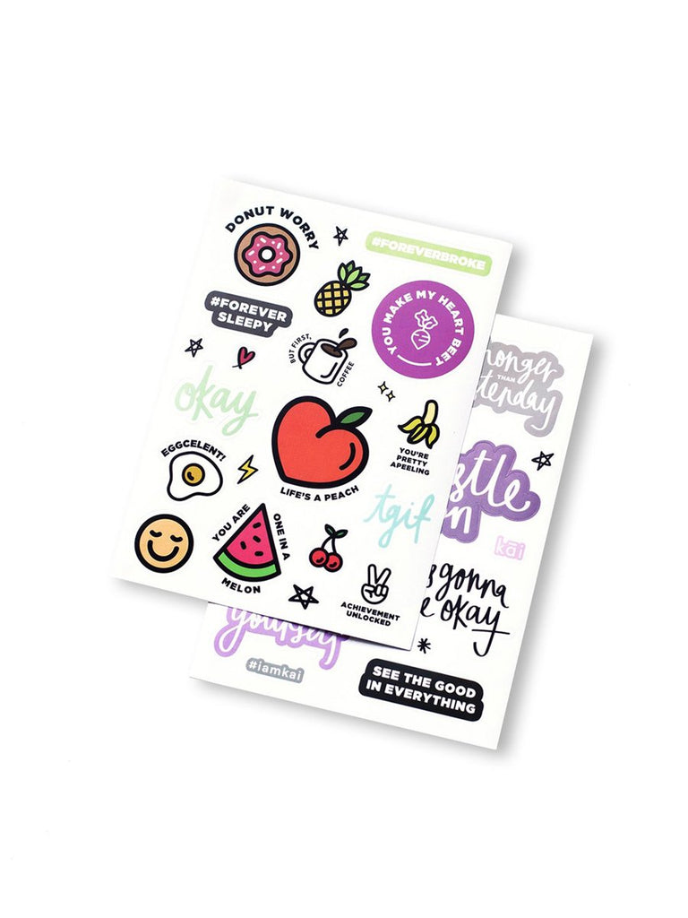 KAI Sticker Pack (2 sheets/per pack) – WRITER Stationery Store