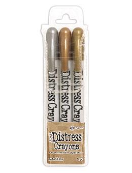 TIM HOLTZ Distress Crayons Metallics Set