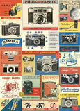 CAVALLINI Wrapping Paper Vintage Cameras