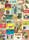 CAVALLINI Wrapping Paper Vintage Cat