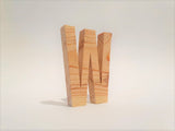 Natural Wood Handcrafted Letter-W