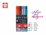 SAKURA Koi 6Colorings Brush Pen Sunset Set