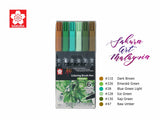 SAKURA Koi 6Colorings Brush Pen Nature Set