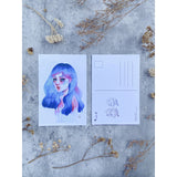 KAZEL LIM Watercolor Art Print Overflow Postcard C