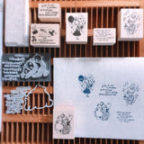 NONNLALA What You Think Quote Rubber Stamp