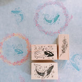 NONNLALA Whale Rubber Stamp