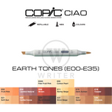 COPIC Ciao Marker EARTH TONES (E00-E35)
