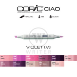 COPIC Ciao Marker VIOLET (V000-V95)