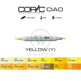 COPIC Ciao Marker YELLOW (Y000-Y38)