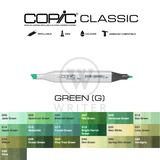 COPIC Classic Marker GREEN (G00-G99)